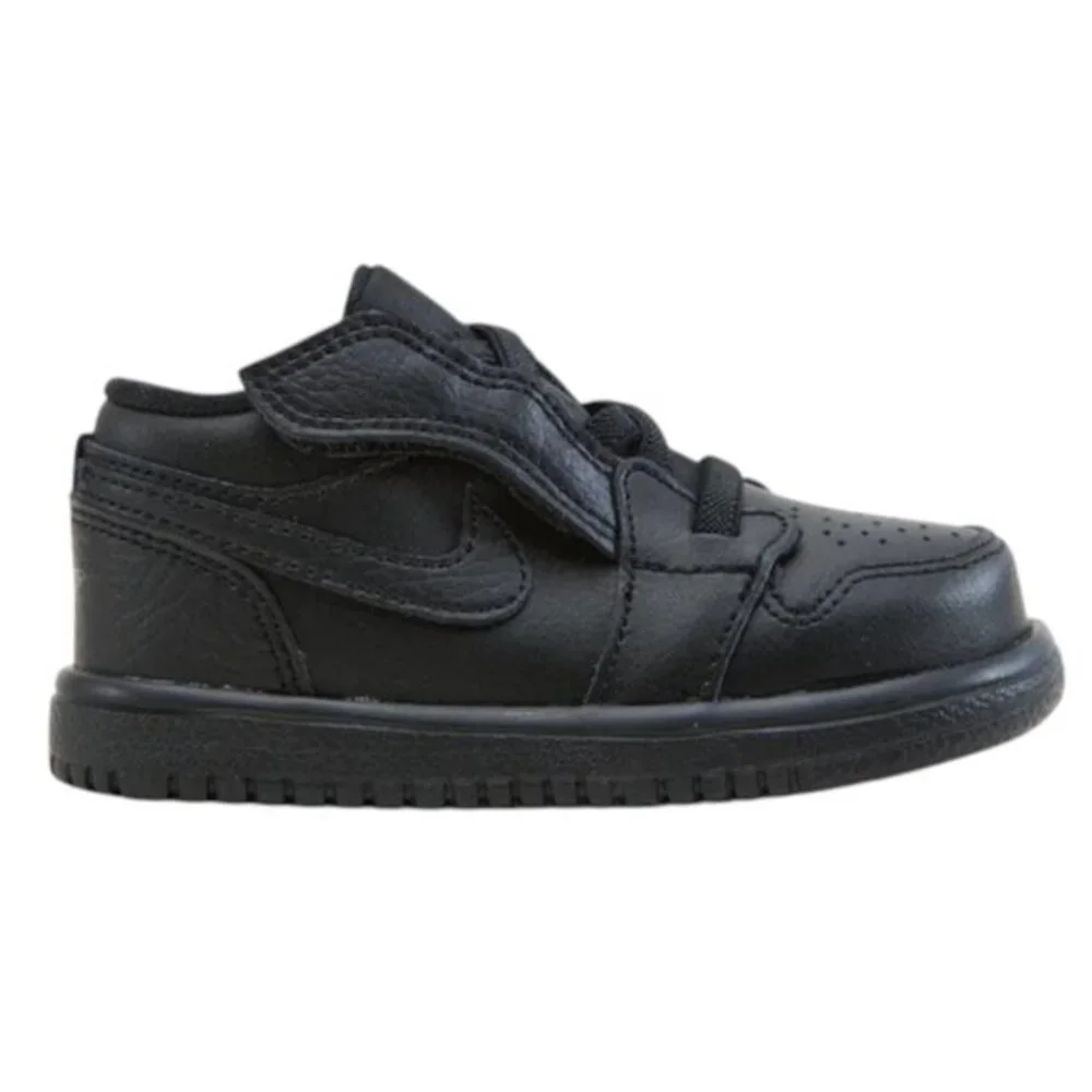 Nike Jordan 1 Low Alt Triple Black Little Kid Child Shoes Size 4C NEW CI3436-091